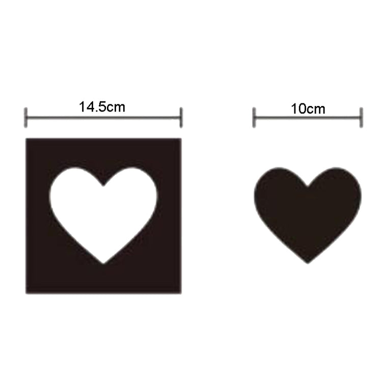 6pcs /Set Acrylic Heart Combination Mirror Stereo Wall Stickers Home Decoration Soft Mirror