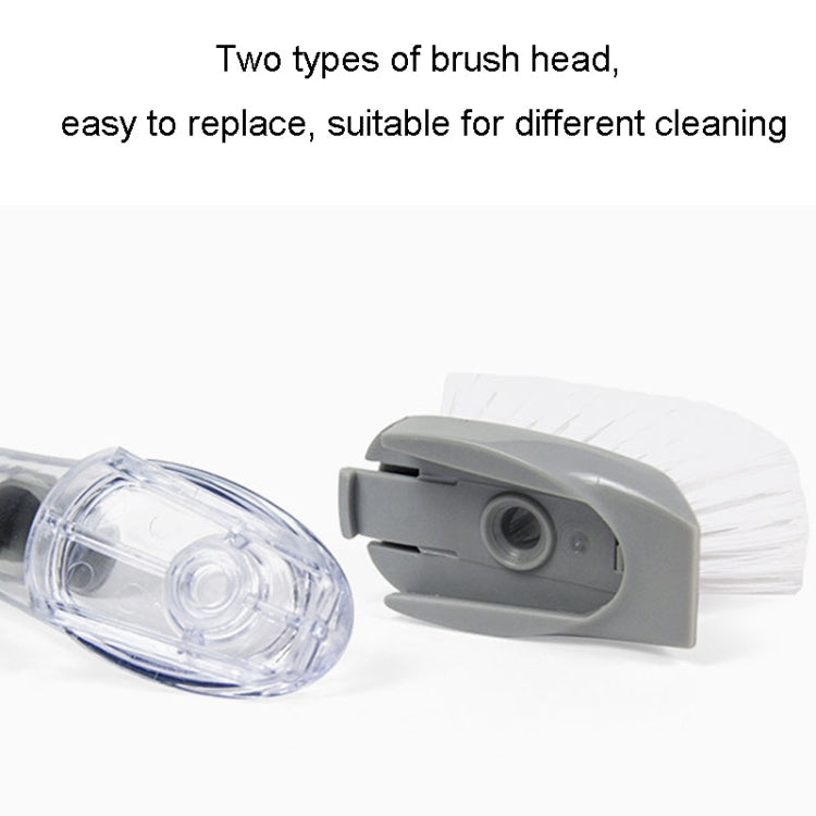 Kitchen Long Handle Automatic Liquid Filling Non-Stick Pan Scrubber Brush Cleaning Brush