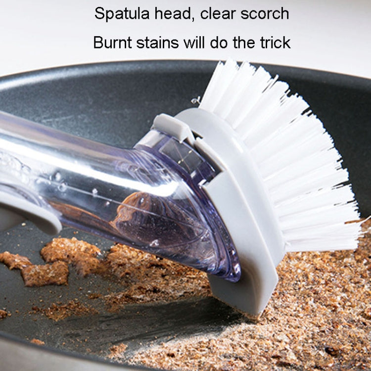Kitchen Long Handle Automatic Liquid Filling Non-Stick Pan Scrubber Brush Cleaning Brush