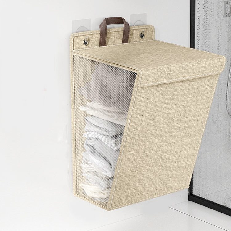 Foldable Hanging Laundry Basket Dirty Clothes Organizer with Lid