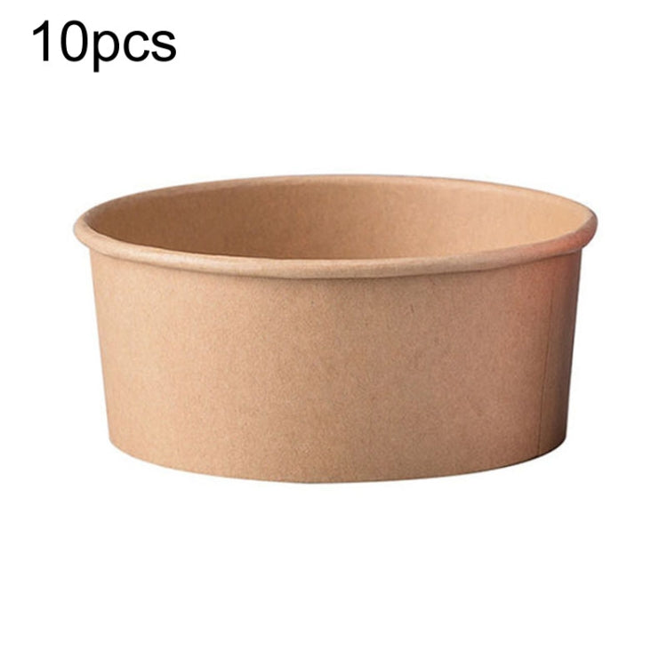 Disposable Single PE Laminated Paper Bowl Round Soup Bowl Packed Fast Food Boxes