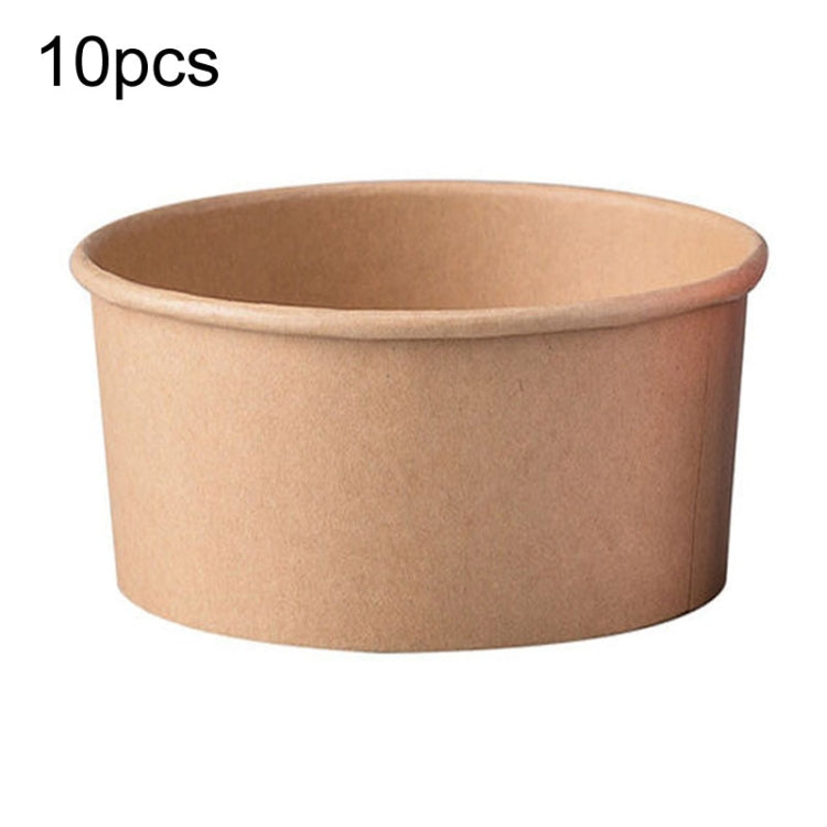 Disposable Single PE Laminated Paper Bowl Round Soup Bowl Packed Fast Food Boxes