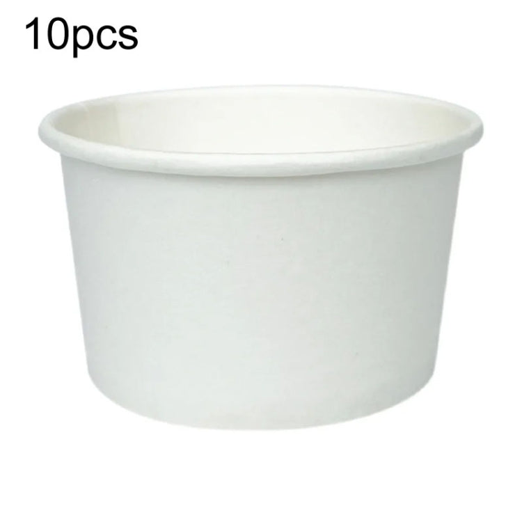 Disposable Single PE Laminated Paper Bowl Round Soup Bowl Packed Fast Food Boxes