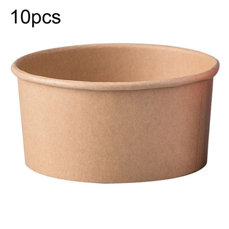 Disposable Single PE Laminated Paper Bowl Round Soup Bowl Packed Fast Food Boxes