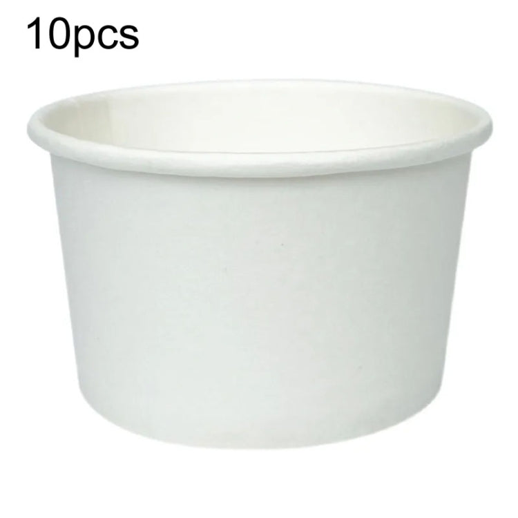 Disposable Single PE Laminated Paper Bowl Round Soup Bowl Packed Fast Food Boxes