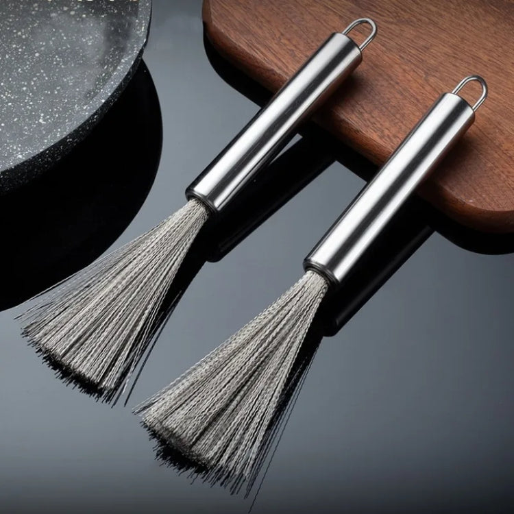 Cookware Scrubber Brush Stainless Steel Cleaning Brush for Pots, Frying Pans,
