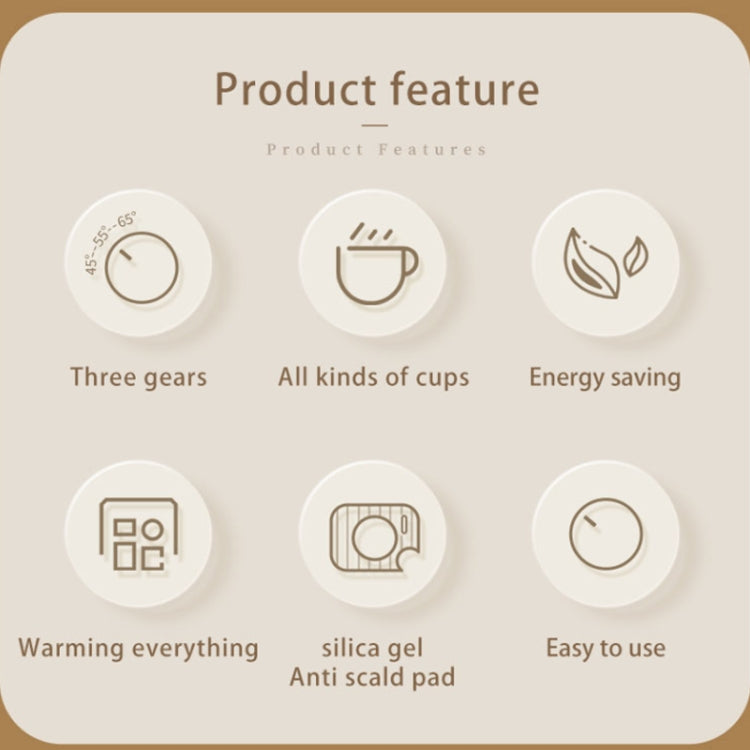 CEOOL  Thermostatic Cup Electric Heating Coaster Coffee Thermal Cup Pad,CN Plug