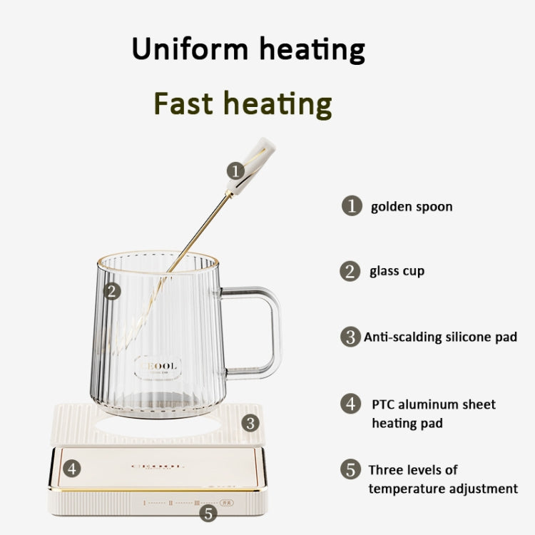 CEOOL  Thermostatic Cup Electric Heating Coaster Coffee Thermal Cup Pad,CN Plug