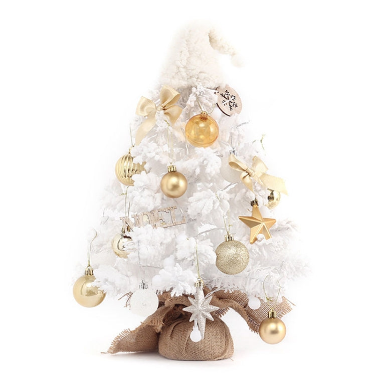 50cm LED Desktop Flocked Mini Christmas Tree Christmas Tree Ornaments Christmas Decorations