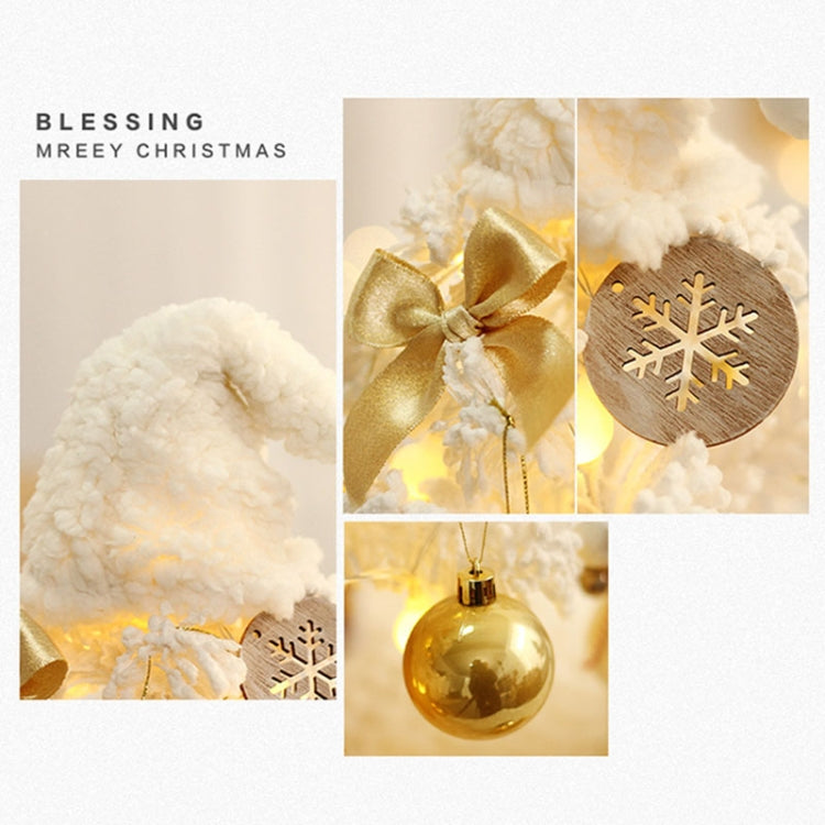 50cm LED Desktop Flocked Mini Christmas Tree Christmas Tree Ornaments Christmas Decorations
