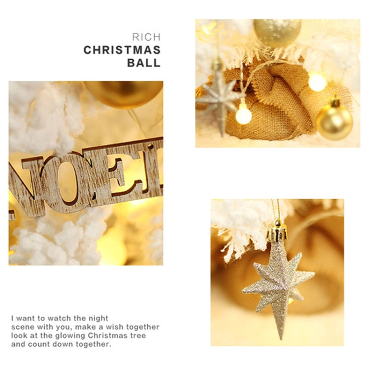 50cm LED Desktop Flocked Mini Christmas Tree Christmas Tree Ornaments Christmas Decorations