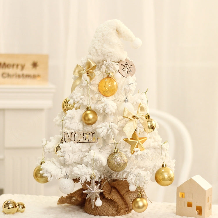 50cm LED Desktop Flocked Mini Christmas Tree Christmas Tree Ornaments Christmas Decorations