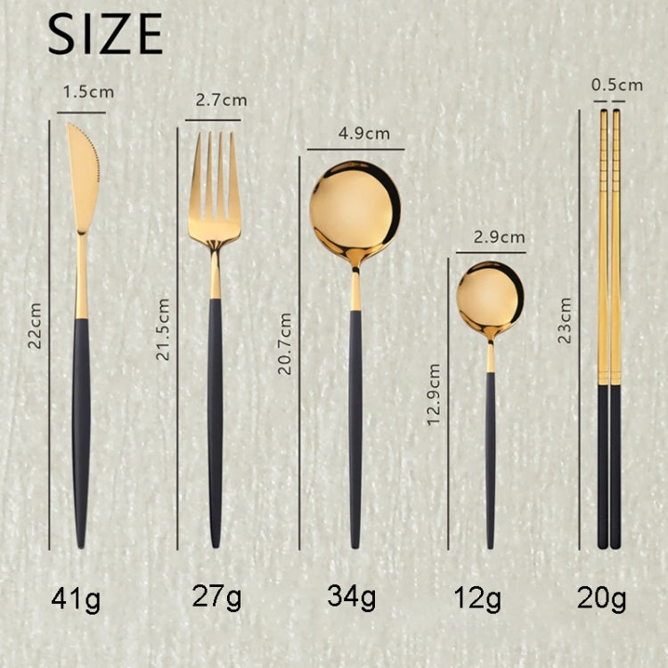 4pcs /Pack Stainless Steel Glossy Mirror Flatware Gift Set