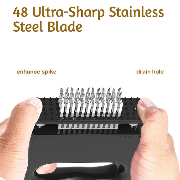 48-pin Meat Loosener with Handle Stainless Steel Meat Tenderizer Steak Needle Kitchen Tools