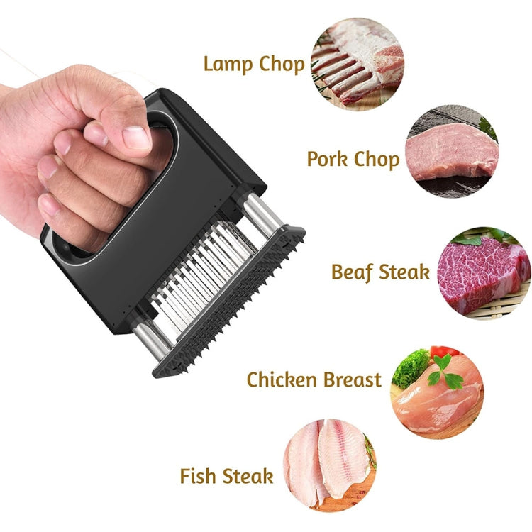 48-pin Meat Loosener with Handle Stainless Steel Meat Tenderizer Steak Needle Kitchen Tools