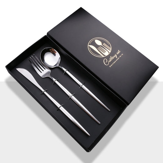 3pcs /Pack Stainless Steel Glossy Mirror Flatware Gift Set