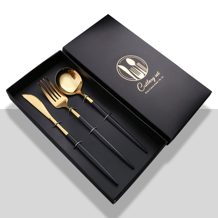 3pcs /Pack Stainless Steel Glossy Mirror Flatware Gift Set