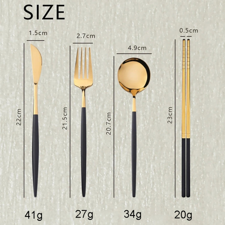 3pcs /Pack Stainless Steel Glossy Mirror Flatware Gift Set