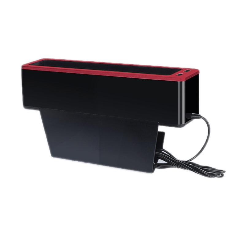 Car Seat Gap Storage Box with 2 USB Charging Port