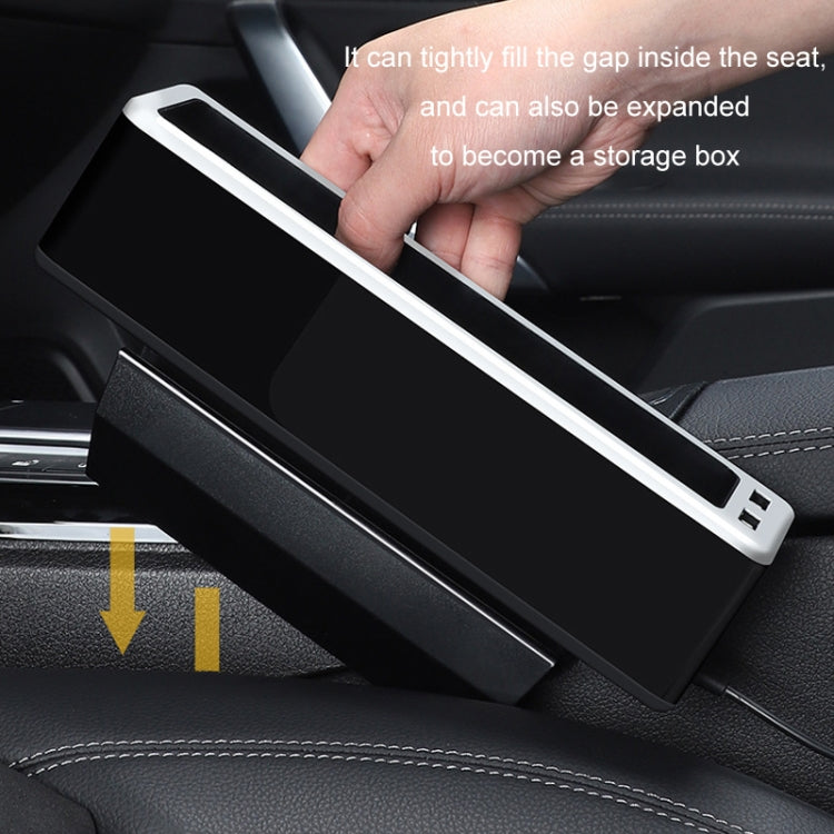 Car Seat Gap Storage Box with 2 USB Charging Port