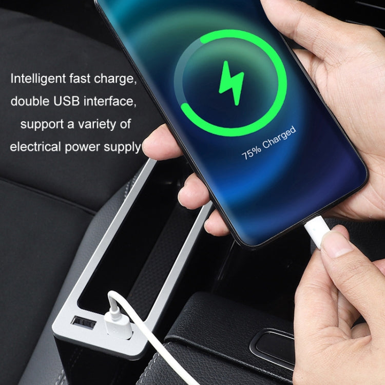 Car Seat Gap Storage Box with 2 USB Charging Port