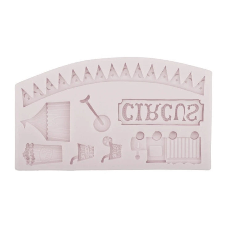Circus Themed Clown Animal Silicone Mold Baking Cake Decoration Mold