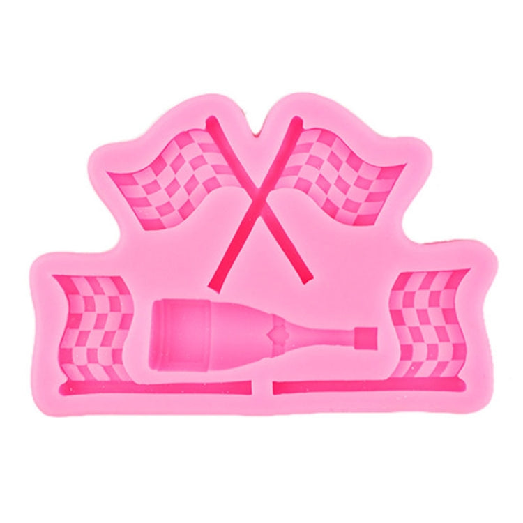 Sports Car Trophy Medal Tire Silicone Mold Glue Plaster Candle Baking Decorative Mold