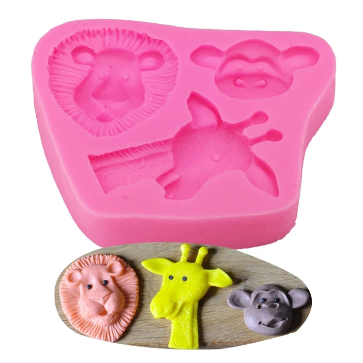 Cartoon Three-dimensional Animals Fondant Silicone Mold Cake Decorating Baking Tools