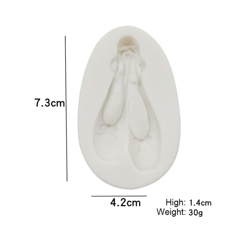 Matte Ballet Shoes Shaping Mold Jewelry Pendant Epoxy Silicone Mold