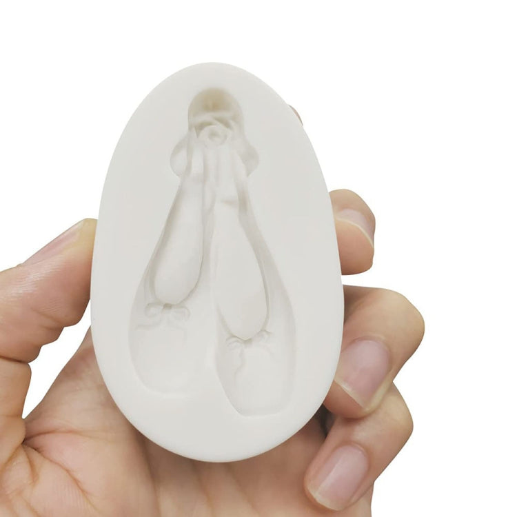 Matte Ballet Shoes Shaping Mold Jewelry Pendant Epoxy Silicone Mold