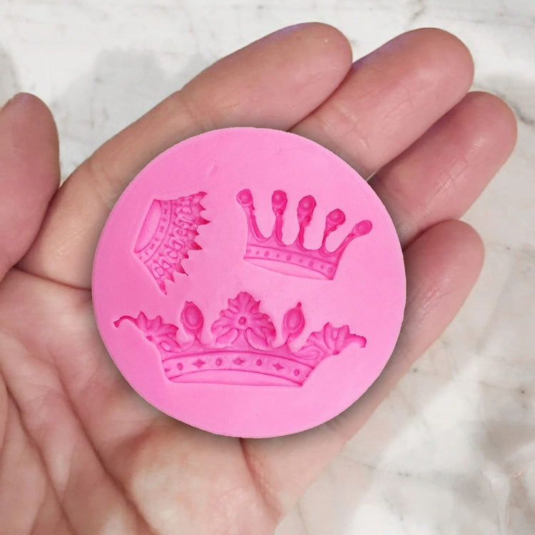 Crown Shape Cake Decorating Mold DIY Chocolate Fondant Silicone Mold Clay Tools