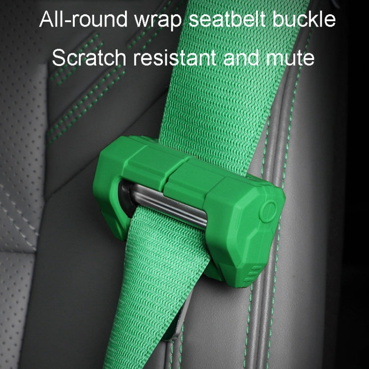 Car Seatbelt Buckle Protective Cover Anti Scratch Silicone Protector For Safety Belt Plugs