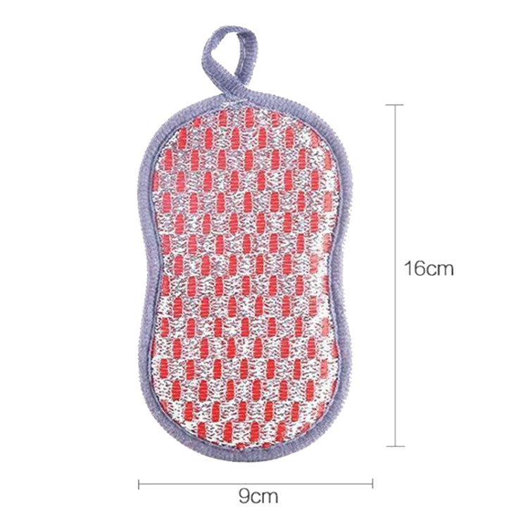 5pcs Double-sided Absorbent Kitchen Dishwashing Sponge Multifunctional Cleaning Rag