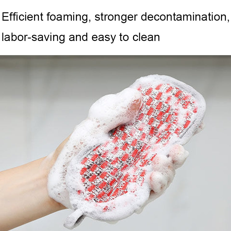 5pcs Double-sided Absorbent Kitchen Dishwashing Sponge Multifunctional Cleaning Rag