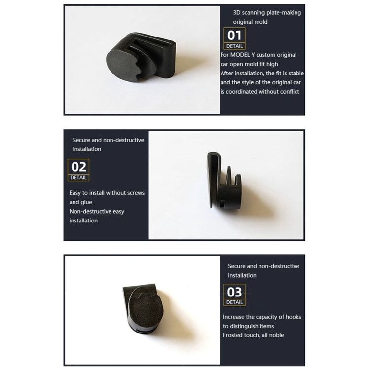For Tesla Model Y Front Trunk Storage Hook Car Storage Hook Modification Accessories