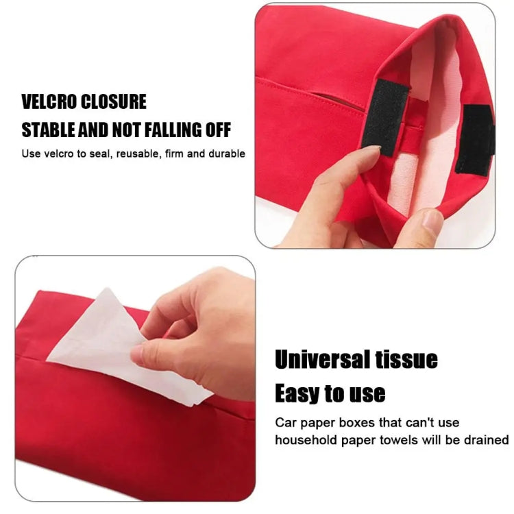 For Tesla Model 3 / Y Car Seat Central Control Screen Tissue Box Tissue Storage Bags