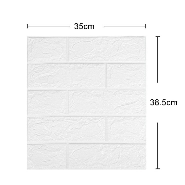 35x38.5cm 3D Self-Stick Wallpaper Soft Wrapping Waterproof Wall Sticker