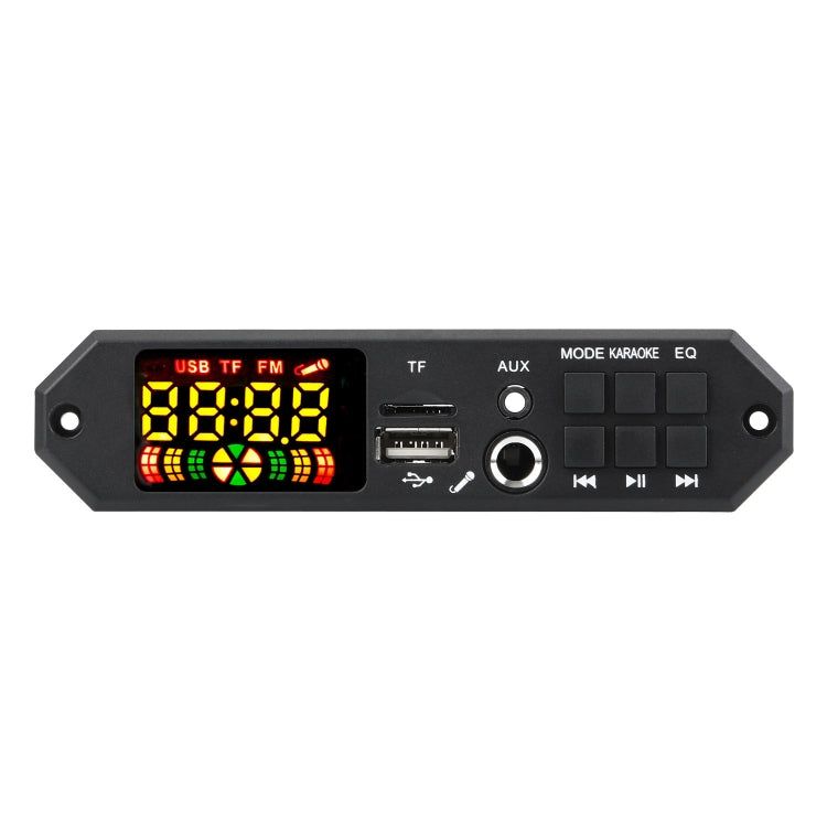 80W 12V Bluetooth MP3 Decoder Board With Power Amplifier Color Screen Call Recording