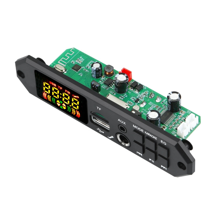 80W 12V Bluetooth MP3 Decoder Board With Power Amplifier Color Screen Call Recording
