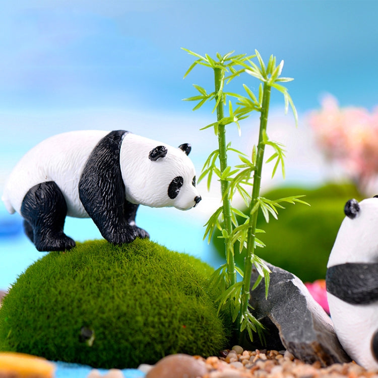 4pcs/set Panda Micro Landscape PVC Cake Accessories Doll Ornaments