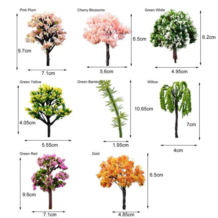 5pcs Micro Landscape Ornaments Simulated Christmas Trees Succulent Accessories Materials