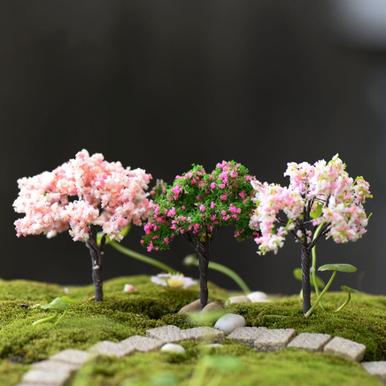 5pcs Micro Landscape Ornaments Simulated Christmas Trees Succulent Accessories Materials