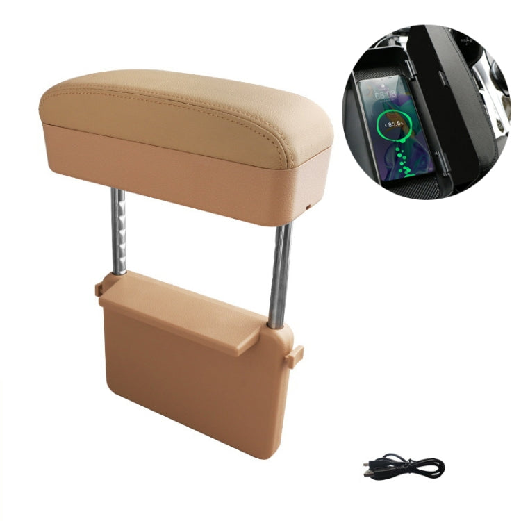 Car Wireless Charging Armrest Box Multifunctional Seat Crack Storage Box