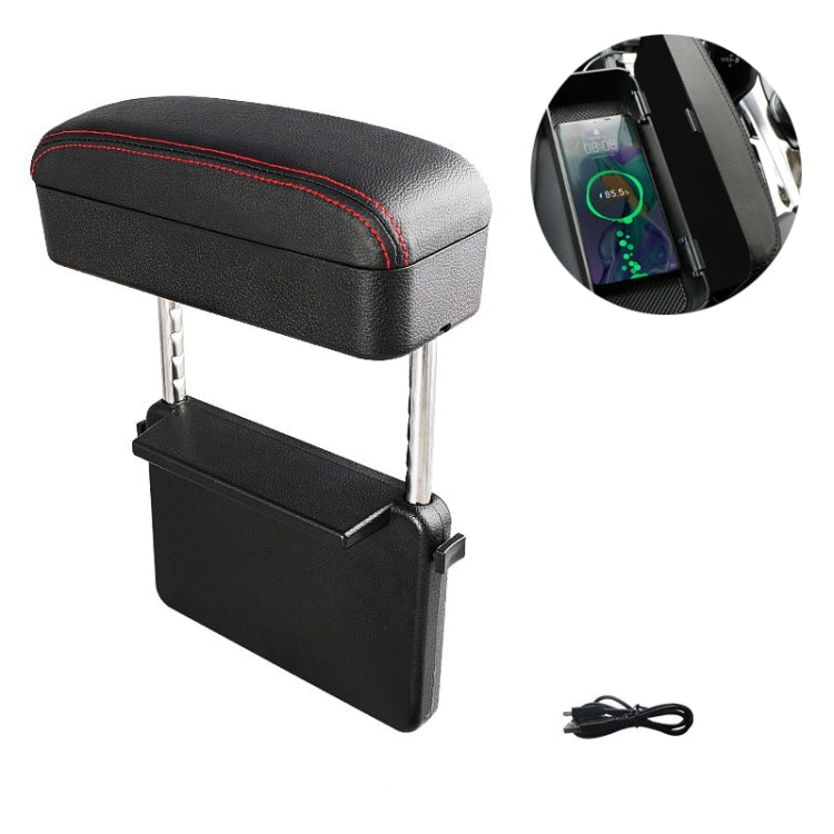Car Wireless Charging Armrest Box Multifunctional Seat Crack Storage Box