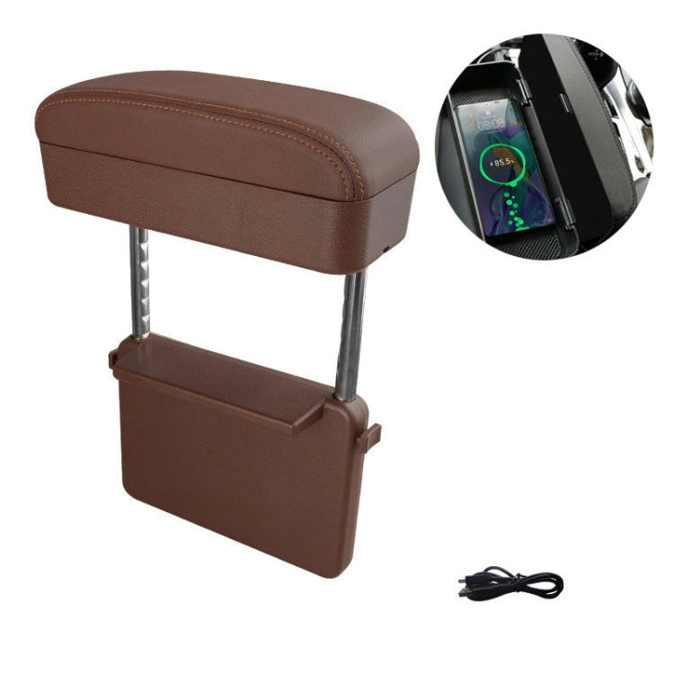 Car Wireless Charging Armrest Box Multifunctional Seat Crack Storage Box