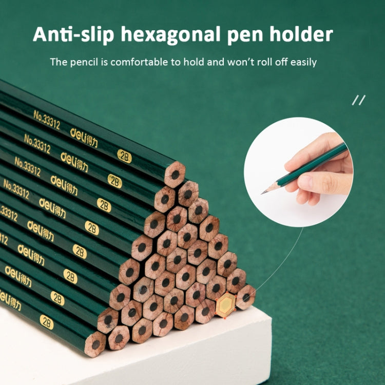 Deli 10pcs /Pack Hexagonal Pencil for Primary School Students