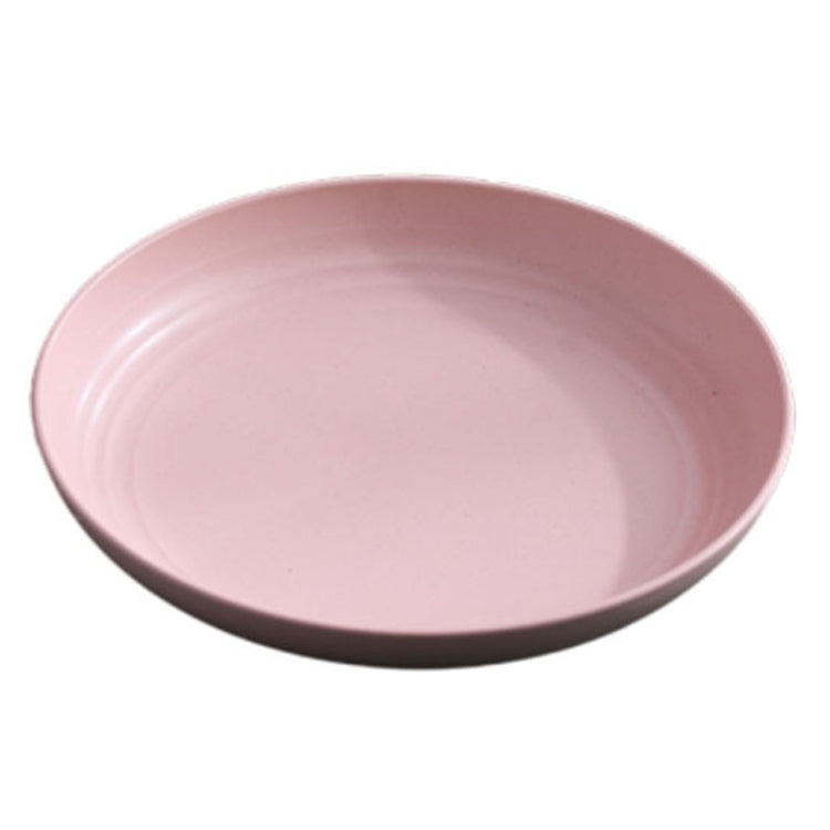 10 inch Wheat Straw Plastic Disk Round House Disk Fruit Plate