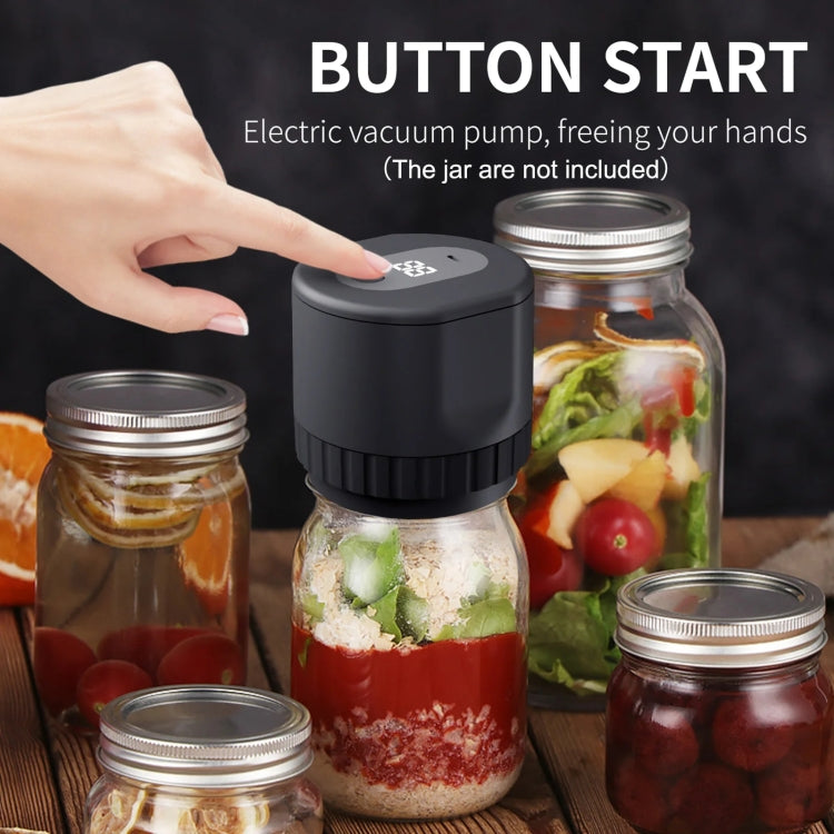 Electric Mason Jar Vacuum Sealer Kit Sealing Machine for Food Storage With 10 Jar Lids