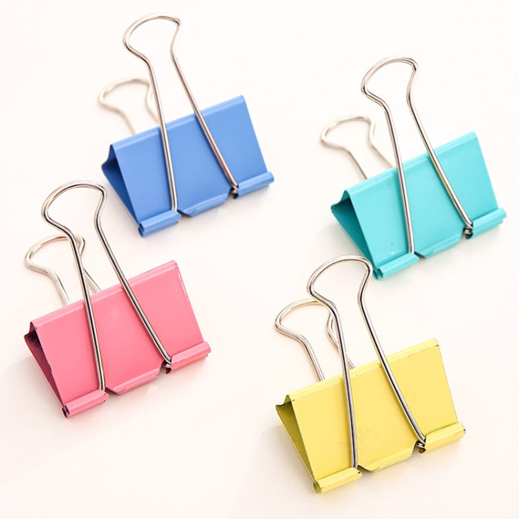 Deli  24pcs /Box 41mm Long Tail Ticket Clip Metal Dovetail Clip