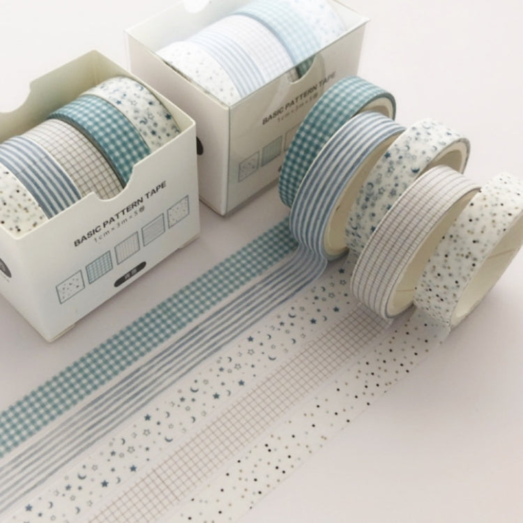 5rolls /Box 3m Washi DIY Decoration Handbook Tape Set